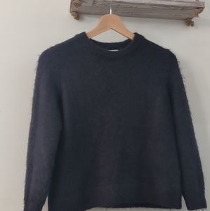 H&M fluffy sweater, barely worn. Navy colour